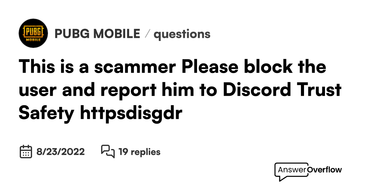 This is a scammer. Please block the user and report him to Discord