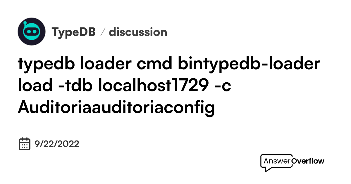 typedb loader cmd : ```./bin/typedb-loader load -tdb localhost:1729 -c ...