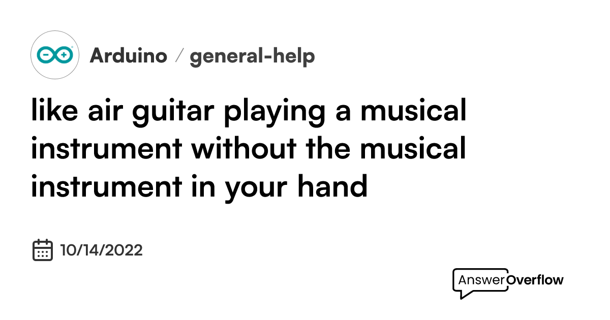 like air guitar... playing a musical instrument without the musical ...