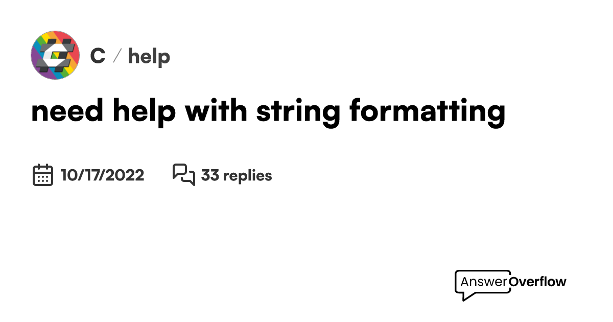 need help with string formatting C
