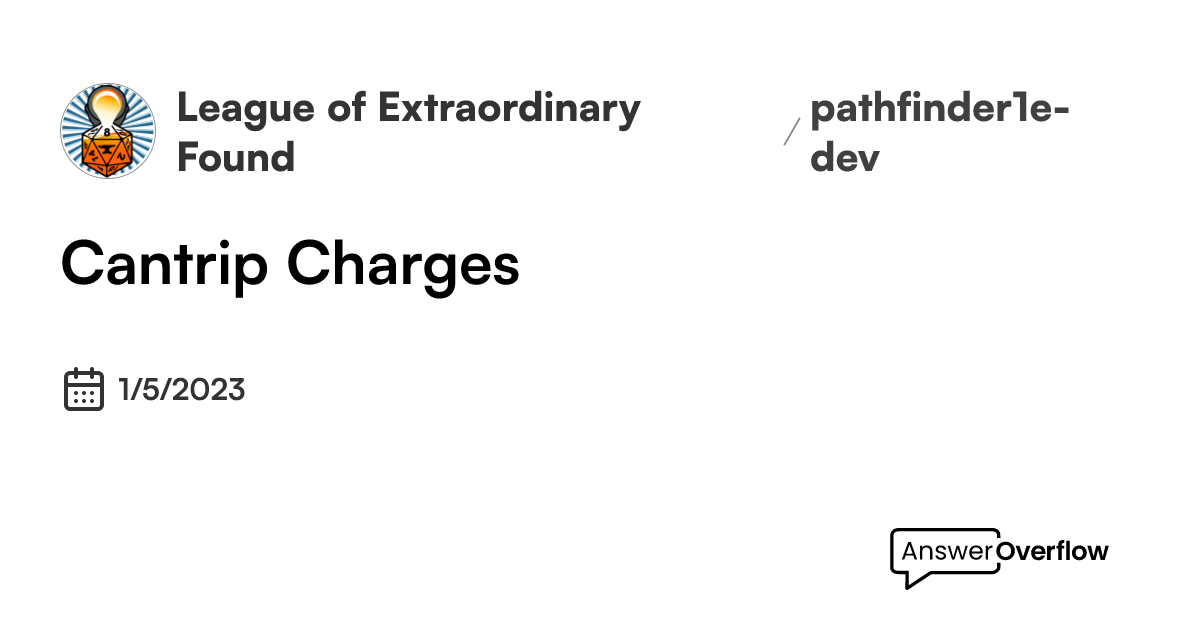 cantrip-charges-league-of-extraordinary-foundryvtt-developers