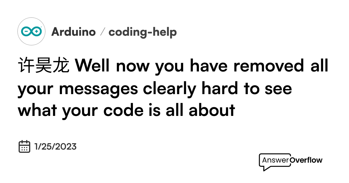@许昊龙 Well, now you have removed all your messages, clearly hard to see ...