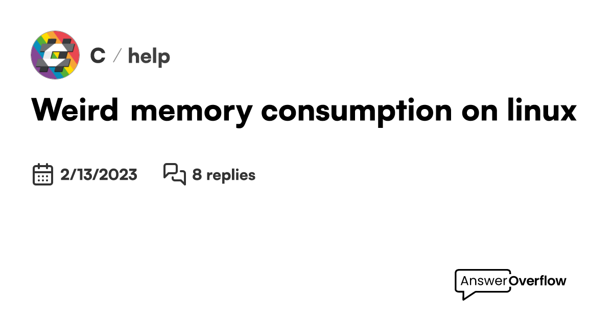 Weird memory consumption on linux C