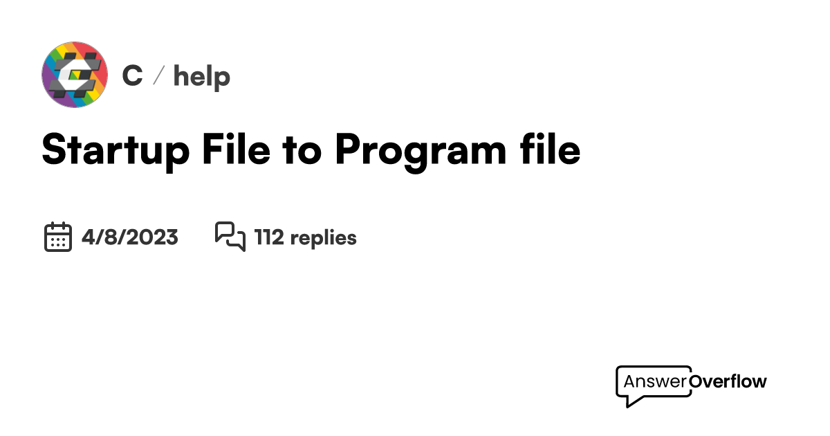 C Program File Example