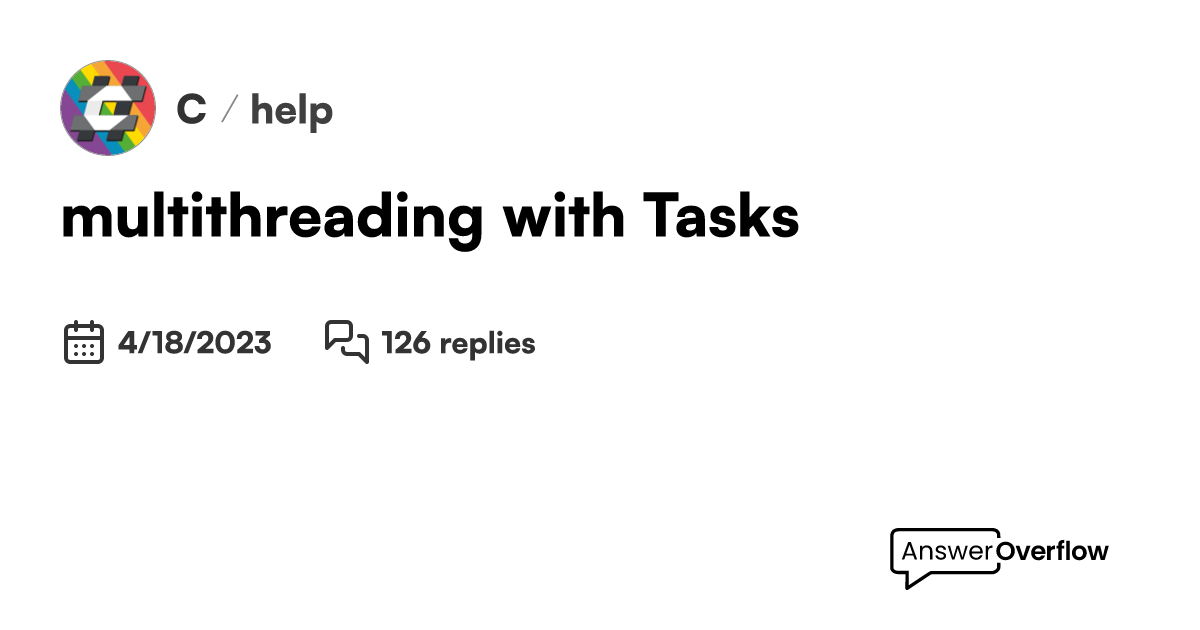 multithreading with Tasks C