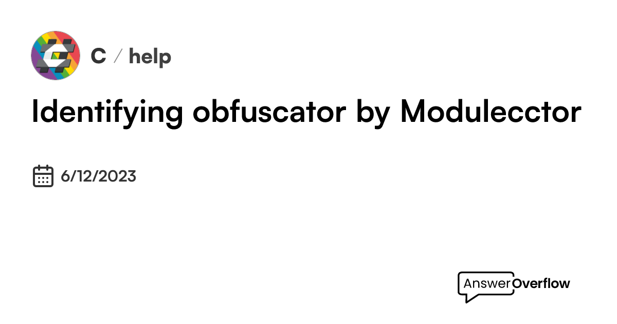 Identifying obfuscator by .cctor() C