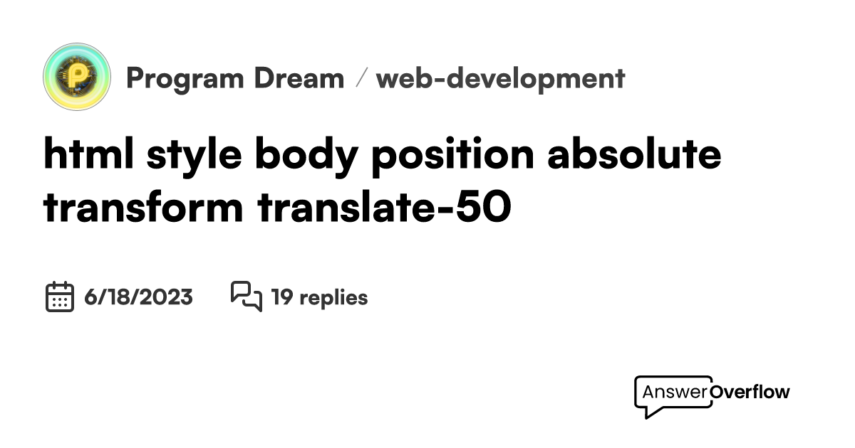 html-body-position-absolute-transform-translate-50-50