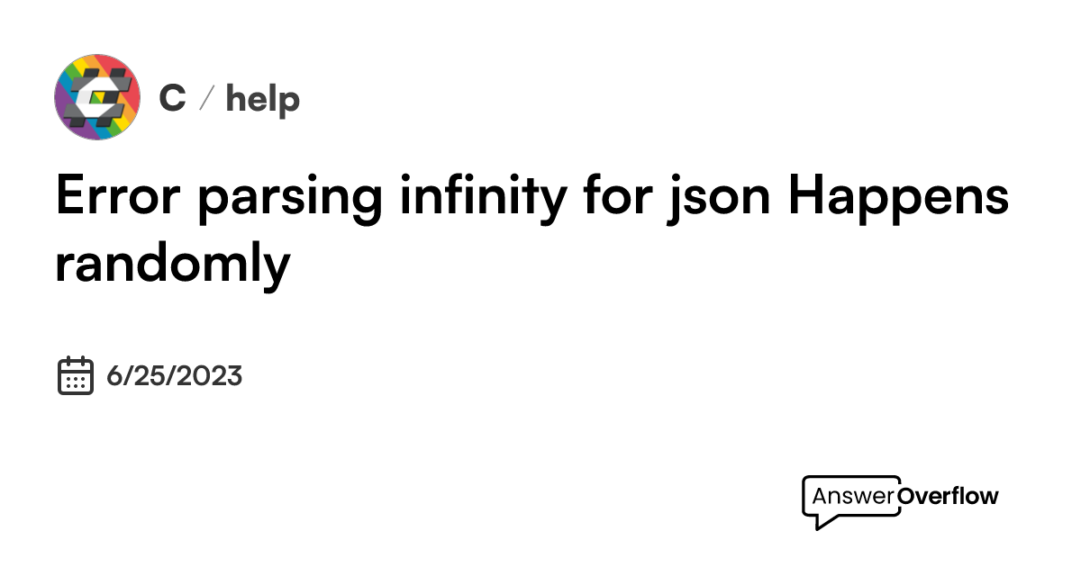 error-parsing-infinity-for-json-happens-randomly-c