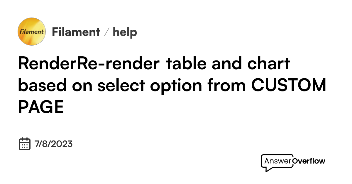 render-re-render-table-and-chart-based-on-select-option-from-custom
