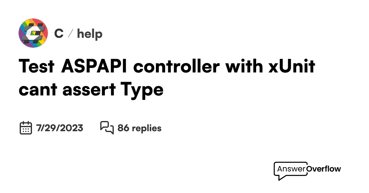 Test ASP.API controller with xUnit can't assert Type C