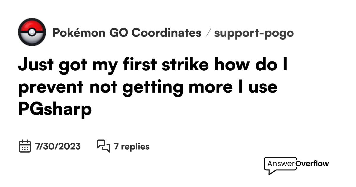 First Strike, PGSharp : r/PoGoAndroidSpoofing
