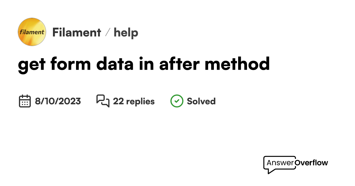get form data in after() method - Filament