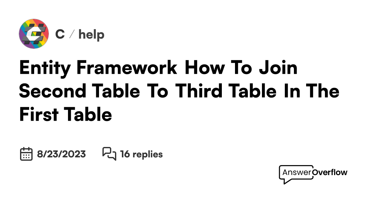 Entity Framework, How To Join Second Table To Third Table In The First