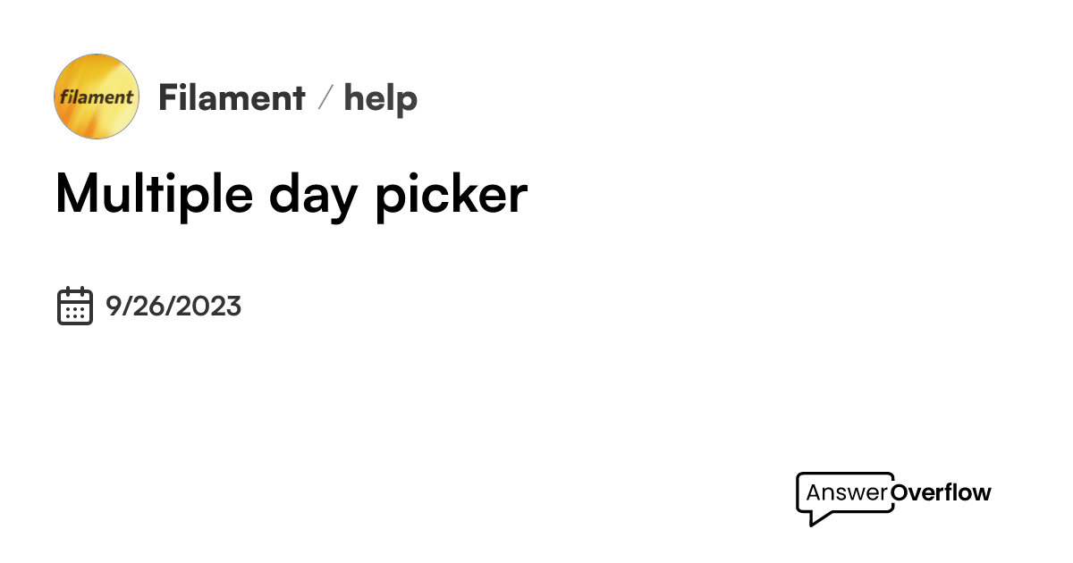 multiple-day-picker-filament