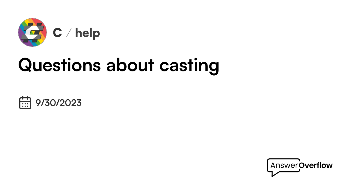 questions-about-casting-c