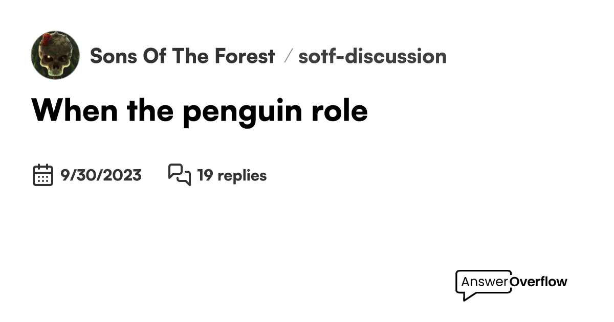 when-the-penguin-role-sons-of-the-forest