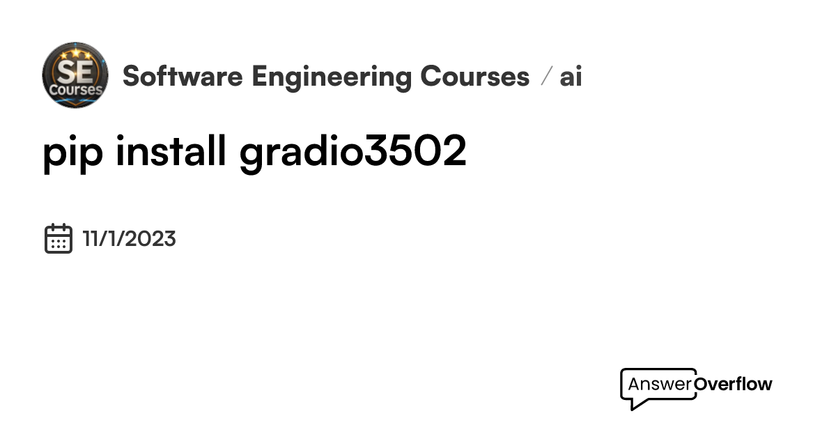 pip-install-gradio-3-50-2-software-engineering-courses-secourses