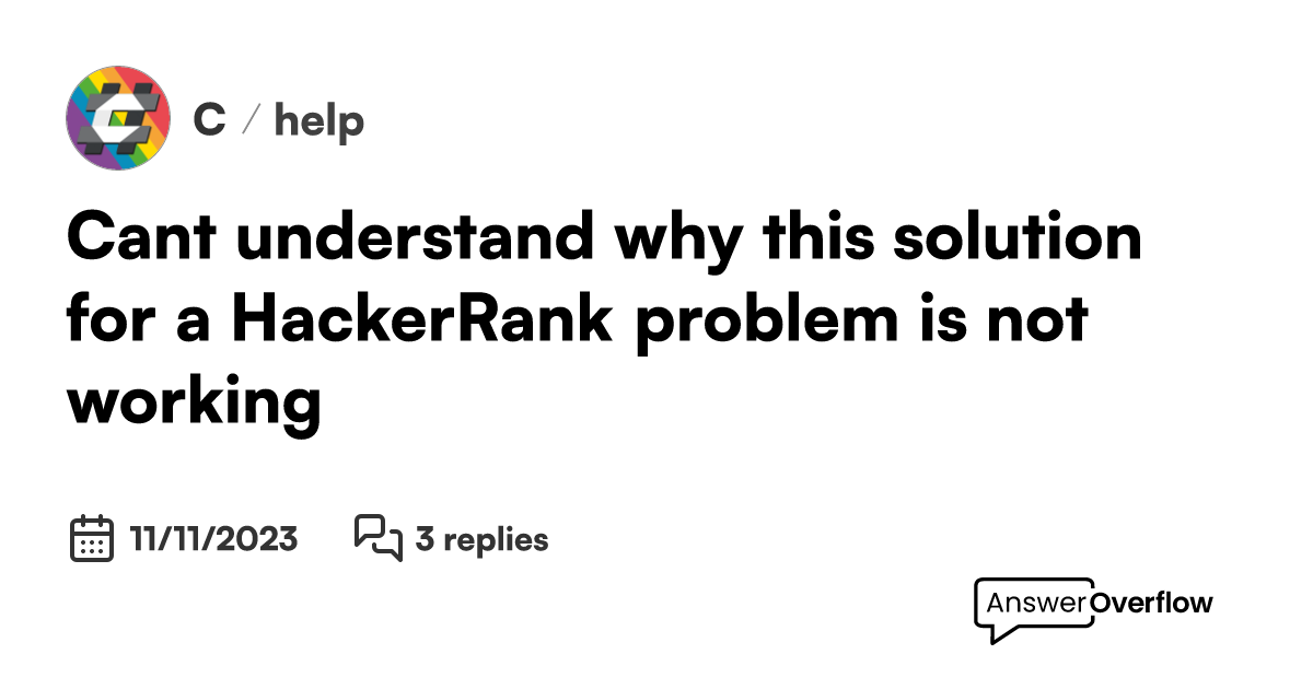 Can't understand why this solution for a HackerRank problem is not working C