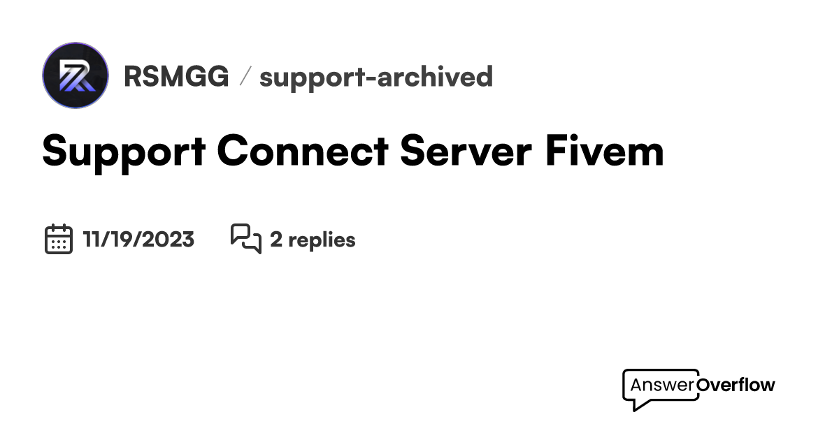 Support Connect Server Fivem RSM.GG Freeroam