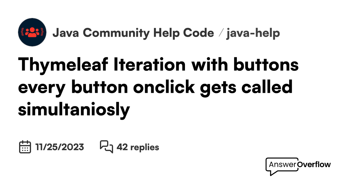 Thymeleaf Iteration with buttons, every button onclick gets called