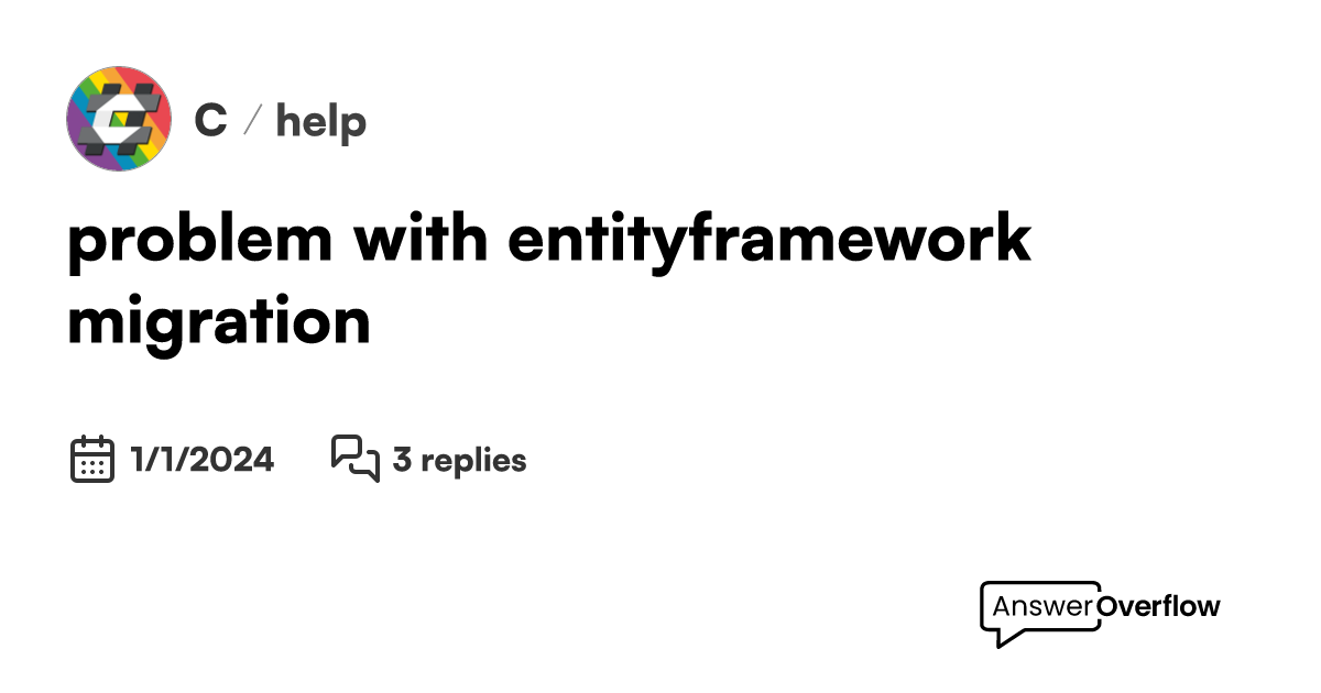 Problem with entityframework migration c 