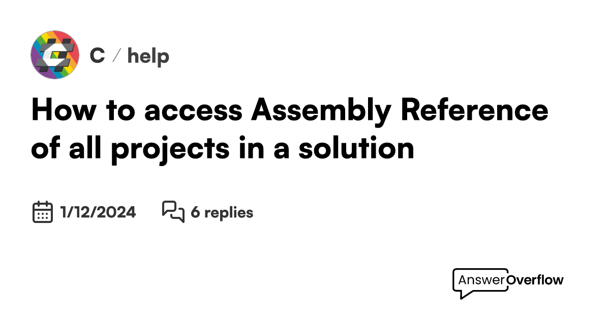How to access Assembly Reference of all projects in a solution. C