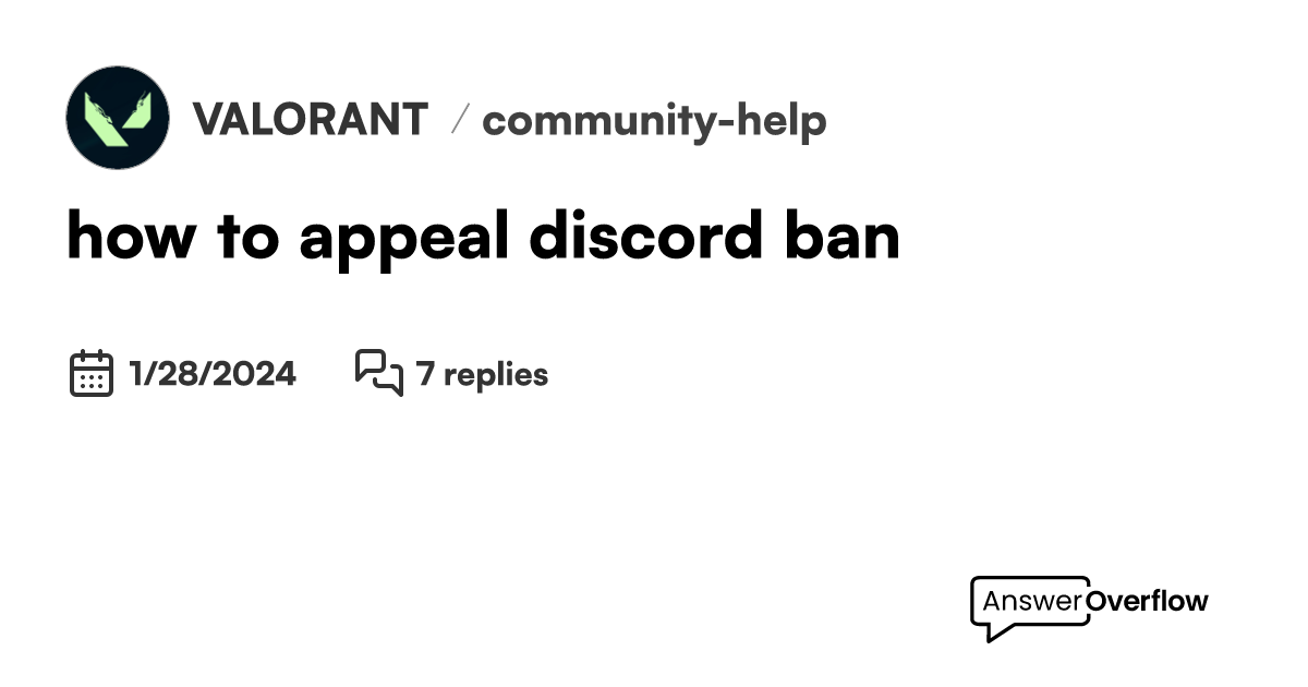 how to appeal discord ban VALORANT
