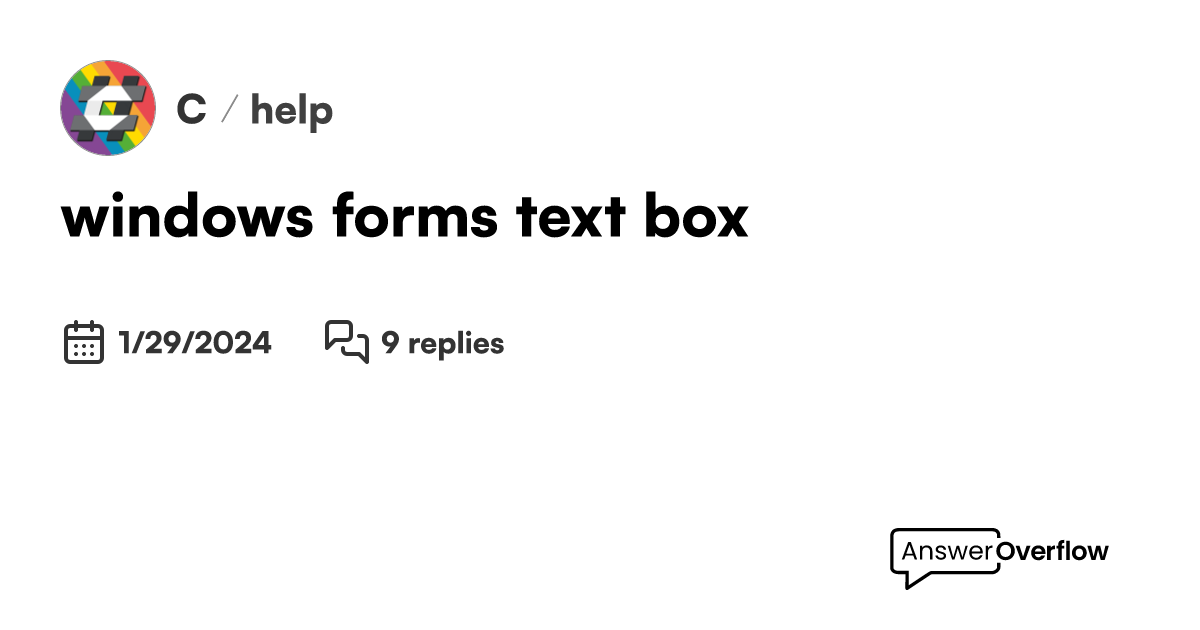 windows forms text box C