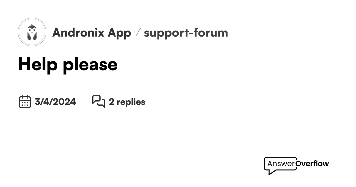 help-please-andronix-app