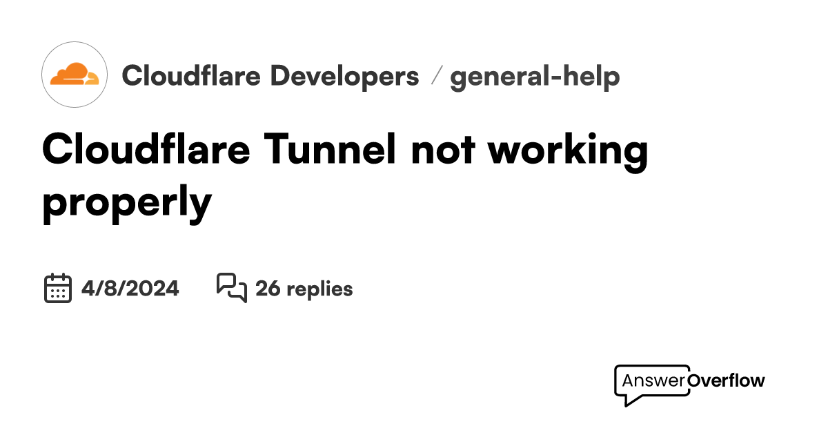 cloudflare-tunnel-not-working-properly-cloudflare-developers