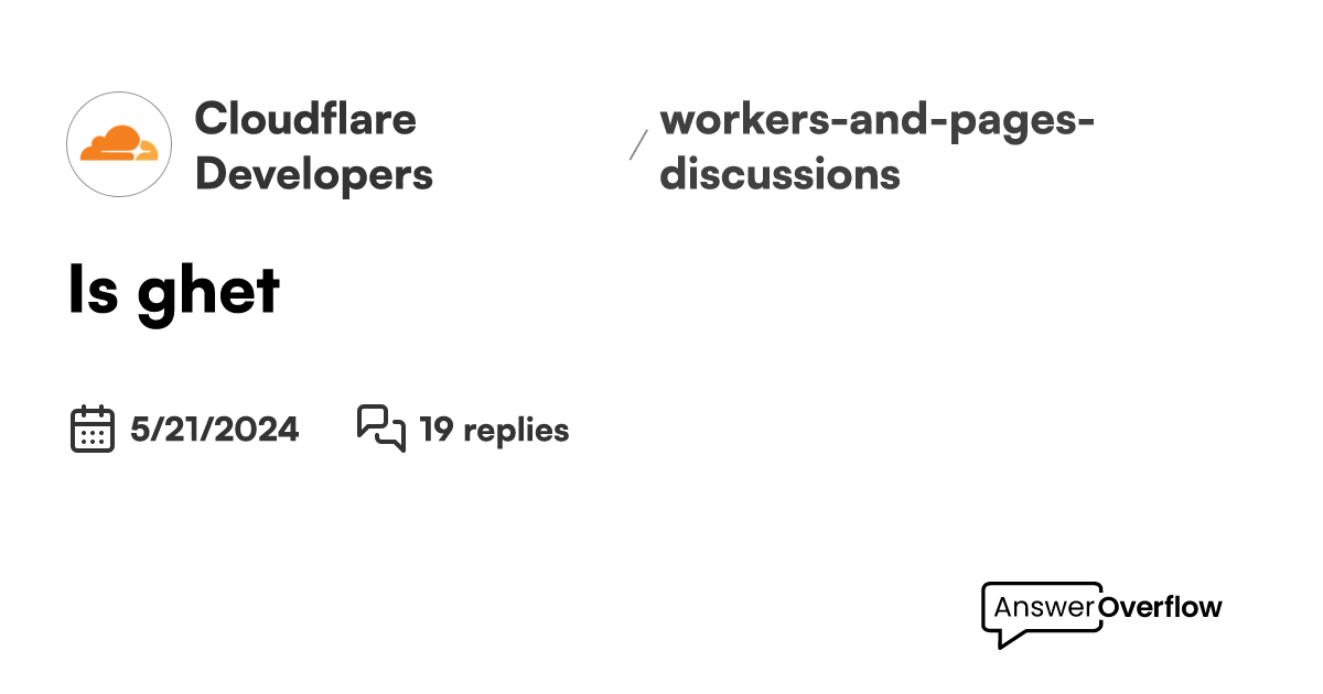 is-ghet-cloudflare-developers