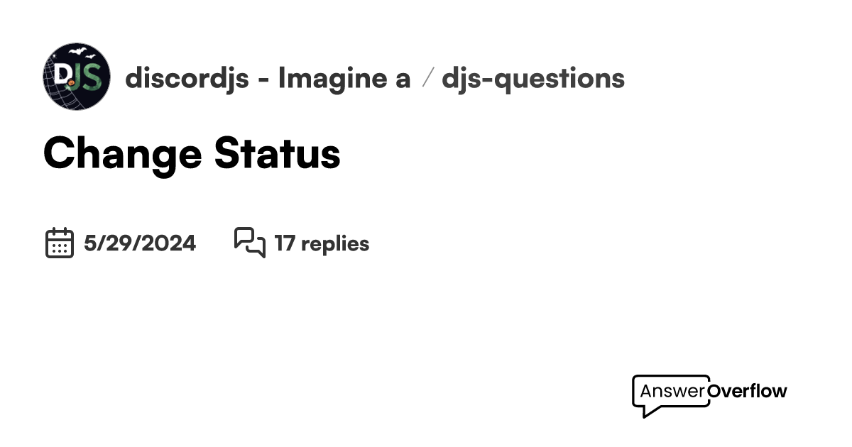 Change Status discord.js Imagine an app