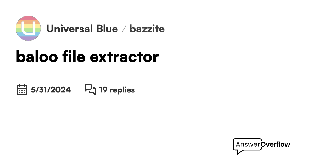 baloo file extractor - Universal Blue