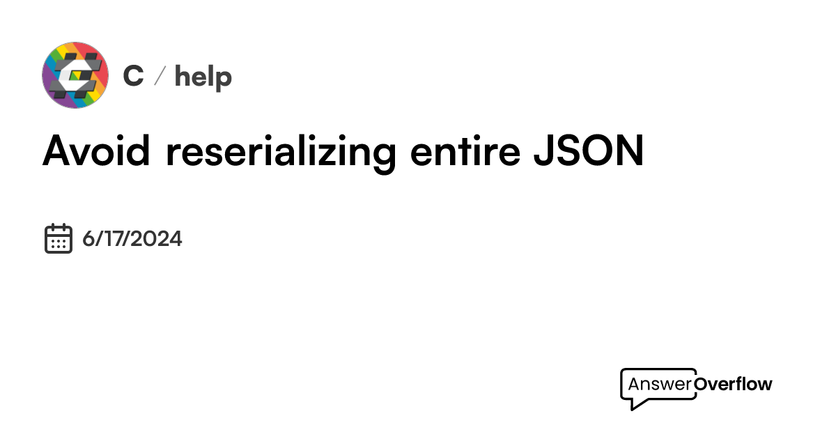 avoid-reserializing-entire-json-c