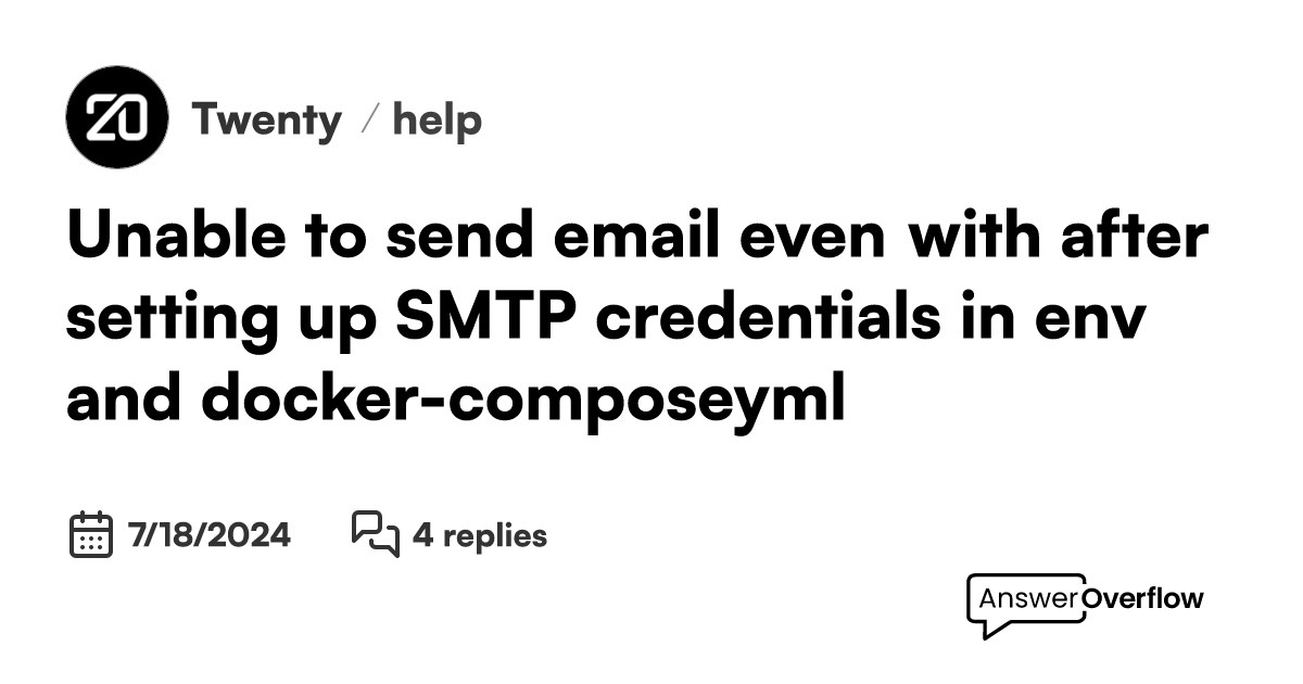 Unable to send email even with after setting up smtp credentials in