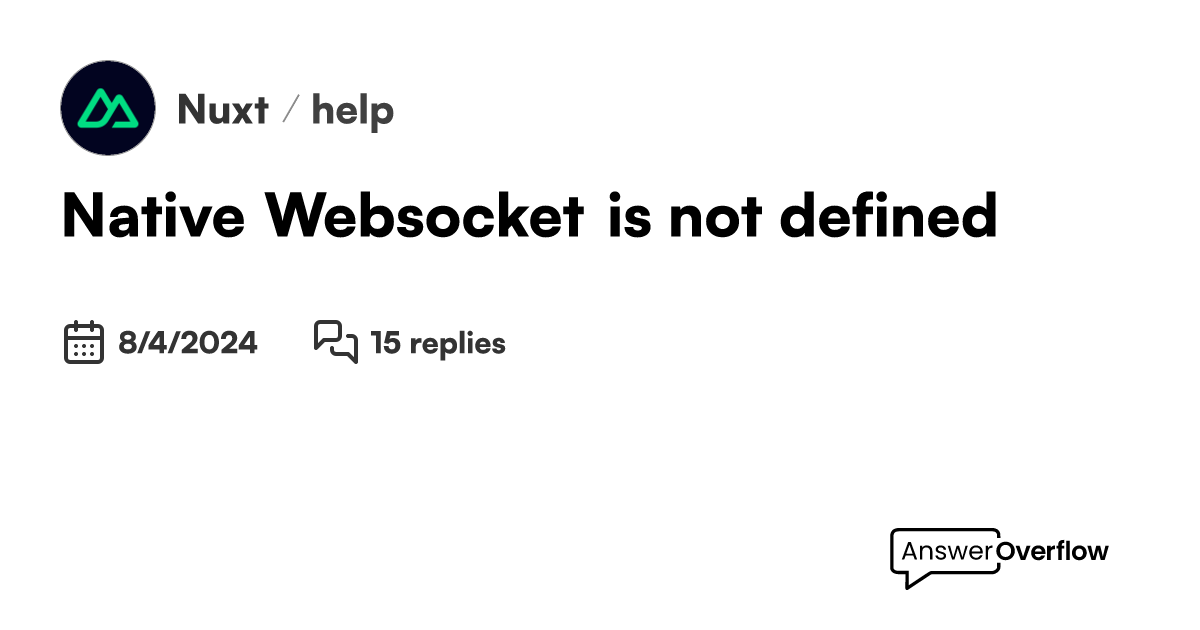 Native websocket is not defined nuxt