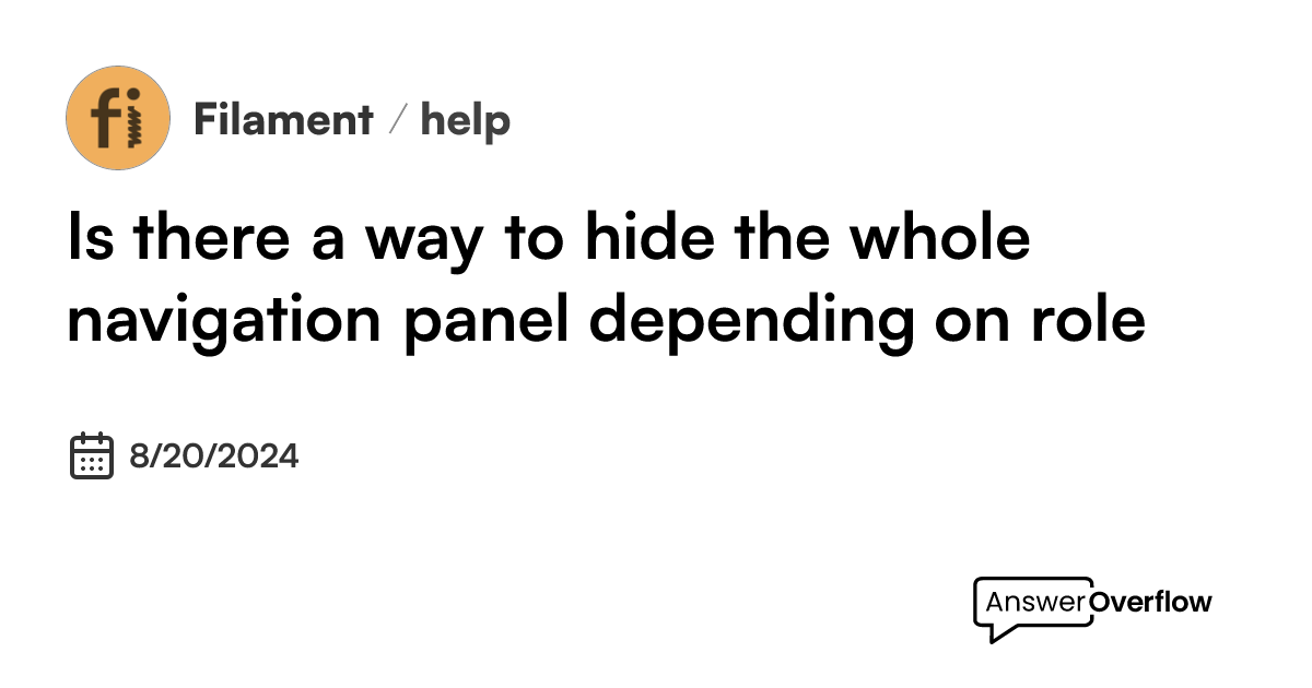 is-there-a-way-to-hide-the-whole-navigation-panel-depending-on-role