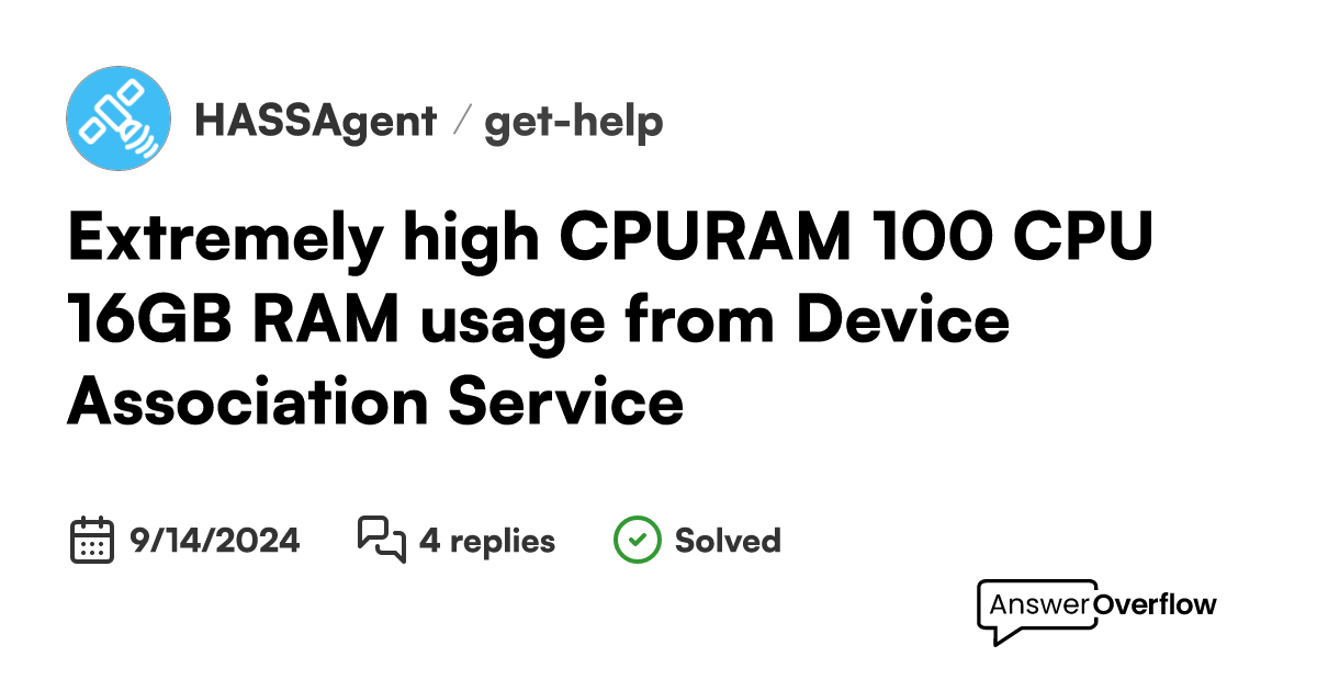 Extremely high cpu ram 100 cpu 16gb ram usage from device