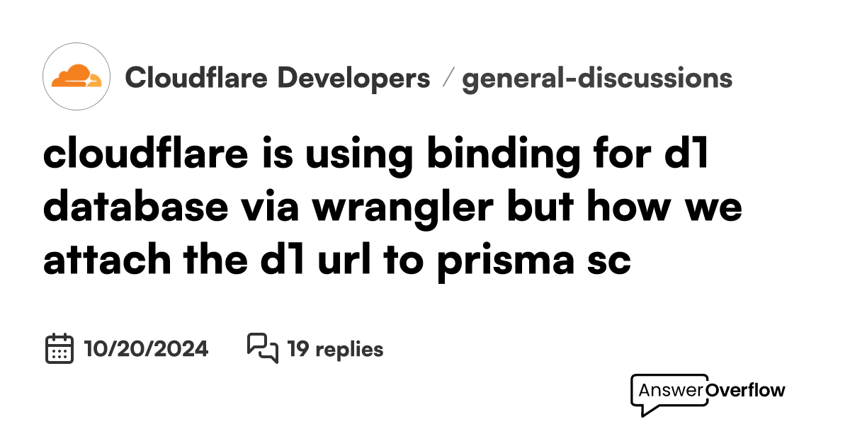 cloudflare is using binding for d1 database via wrangler but, how we ...