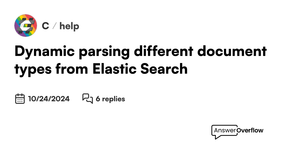 Dynamic parsing different document types from Elastic Search C