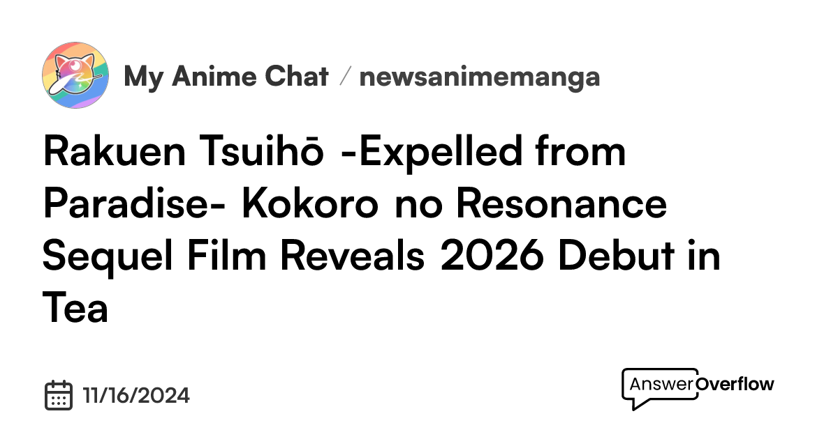 rakuen-tsuih-expelled-from-paradise-kokoro-no-resonance-sequel-film