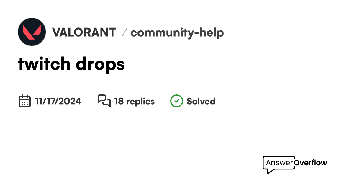 twitch drops VALORANT