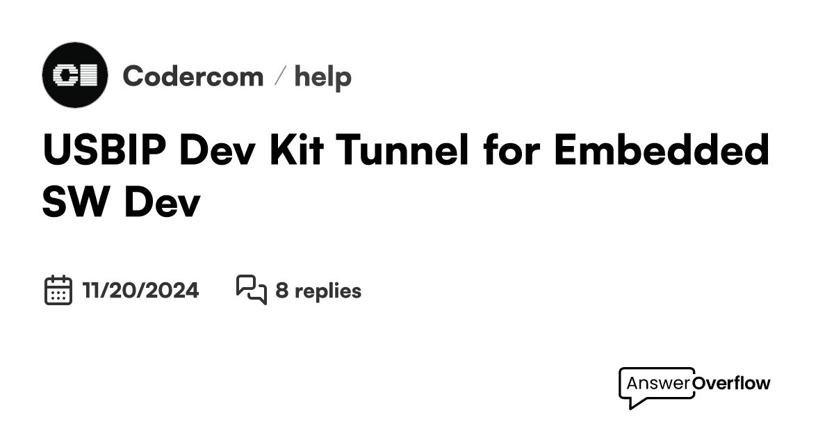 Usbip dev kit tunnel for embedded sw dev coder