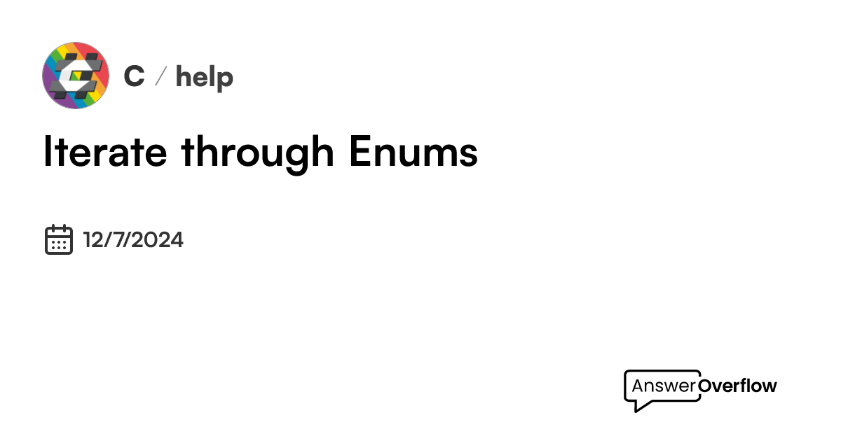 iterate-through-enums-c