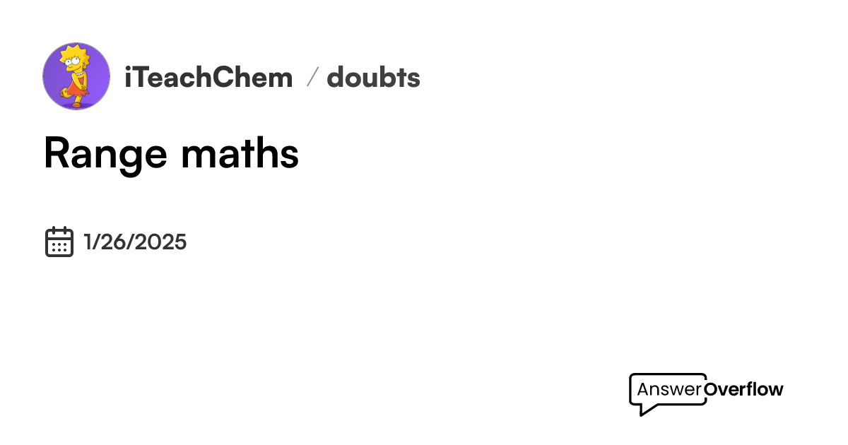 range-maths-iteachchem