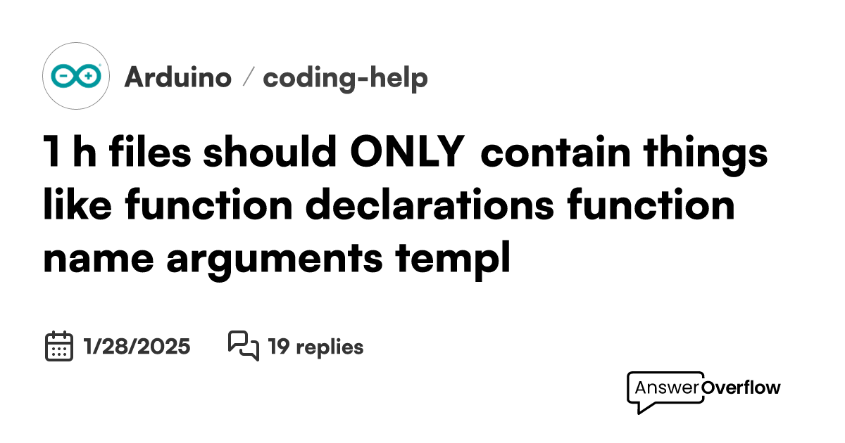 #1: .h files should ONLY contain things like function declarations ...