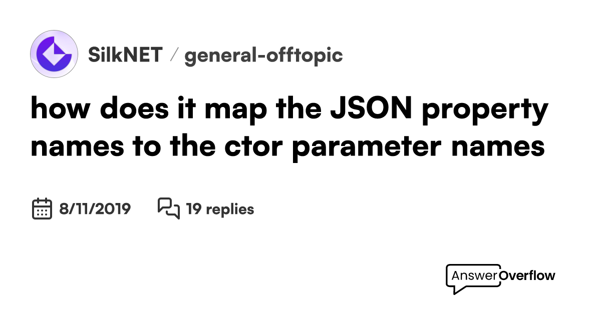 how does it map the JSON property names to the ctor parameter names ...