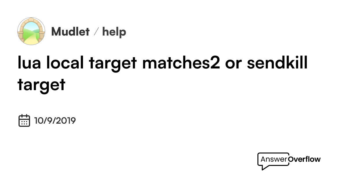 ```lua local target = matches[2] or 