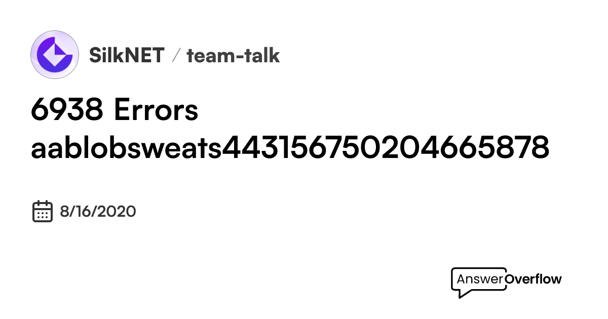 6938-error-s-silk-net